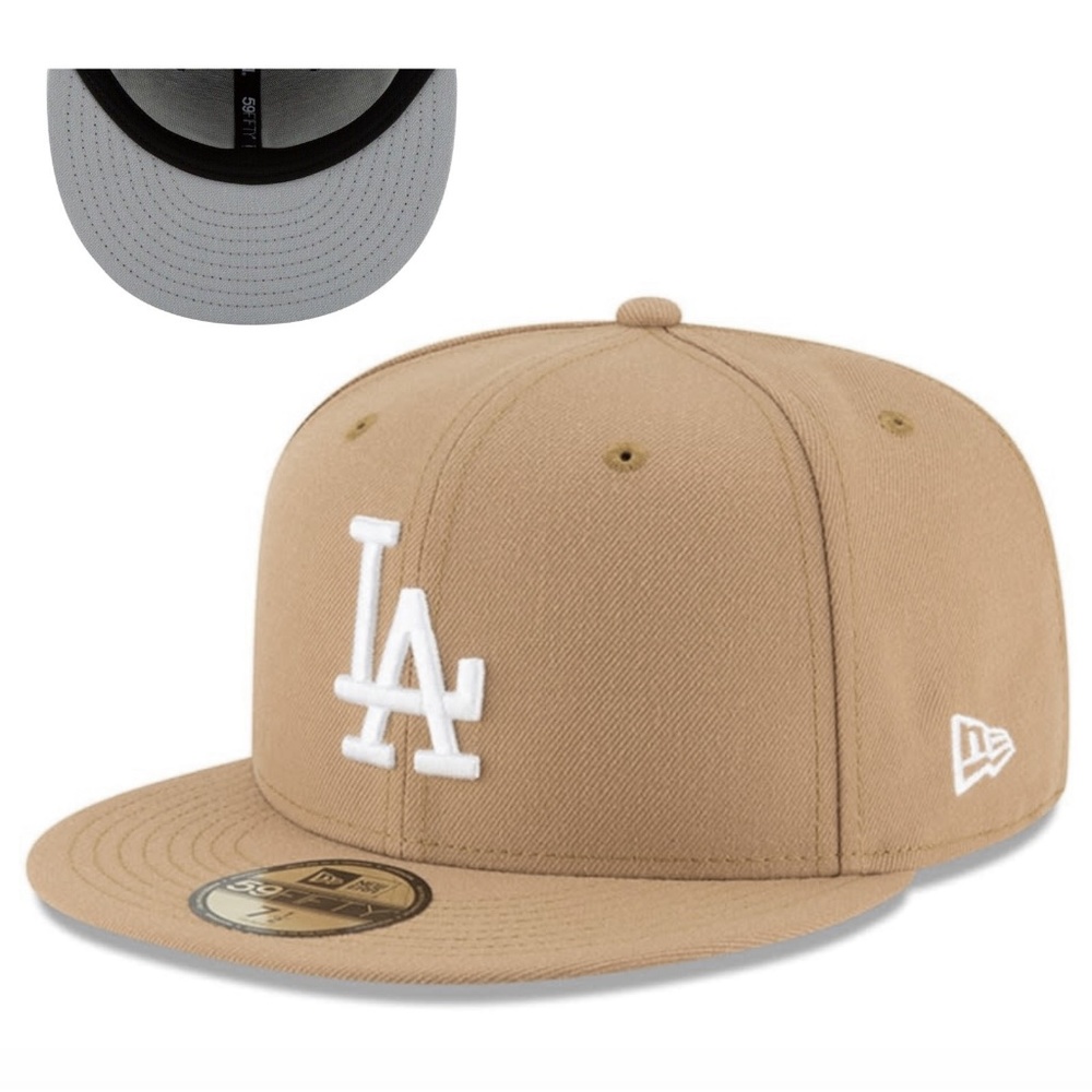 Los Angeles Dodgers New Era 59FIFTY Fitted Hat - Tan